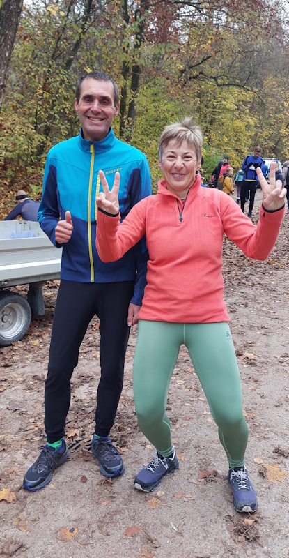 Dirk und Elke vor dem Lauf